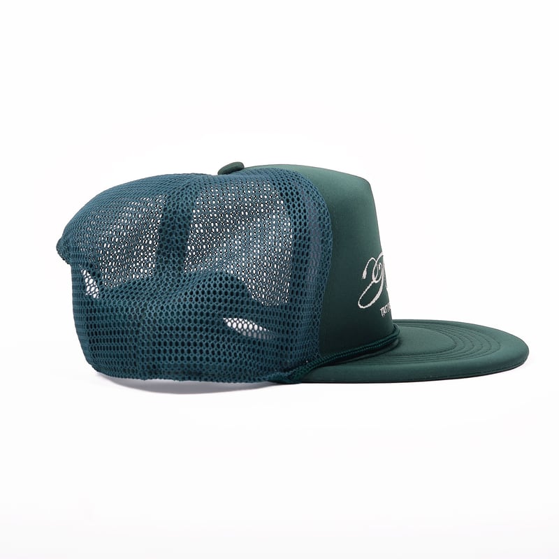 tattoo studio Yamada メッシュキャップ　グリーン CALLIGRAPHY LOGO MESH CAP【BLACK TAG】// GREEN |