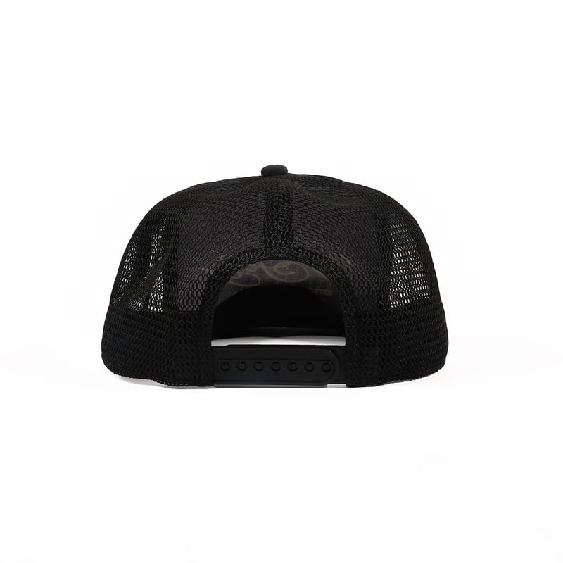 CALLIGRAPHY LOGO MESH CAP【BLACK TAG】// BLACK |