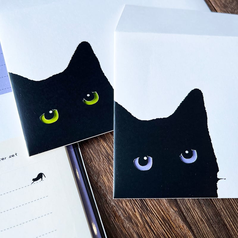 黒猫さんのシンプルレターセット | ONLINE STORE