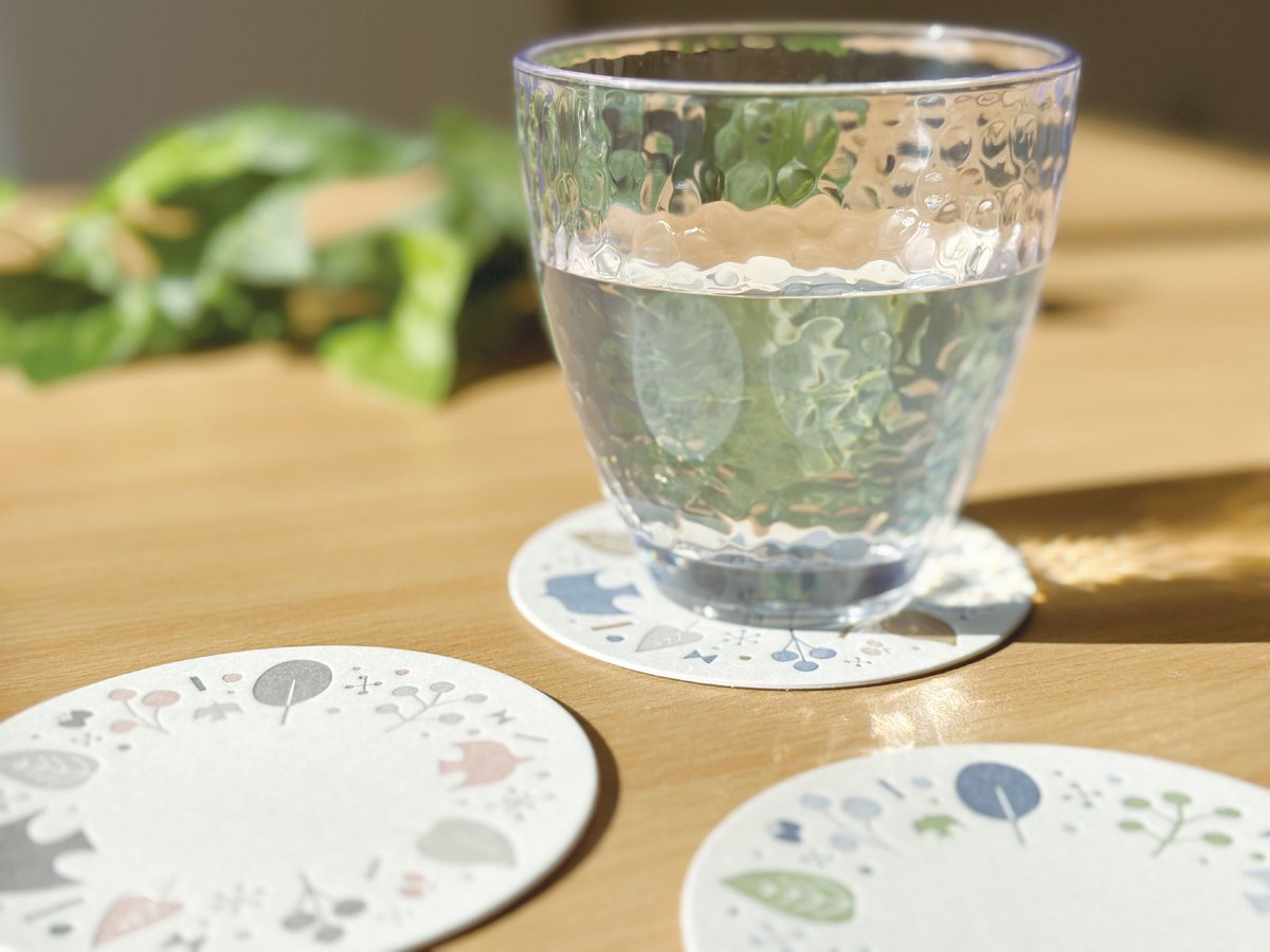 コースター　６枚セット　格子柄　北欧 fit=scale-down,w=1200