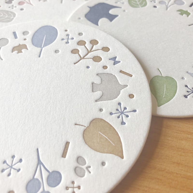 コースター　６枚セット　格子柄　北欧 コースター 6枚セット 格子柄 北欧