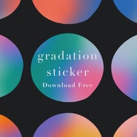 Gradation sticker01