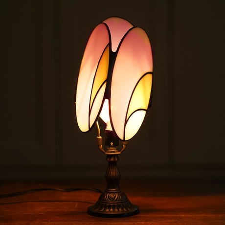 パープルとピンクのステンドグラスランプ パープルとピンクのステンドグラスランプ suzukistained's STORE