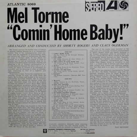 Mel Torme / Comin' Home Baby!