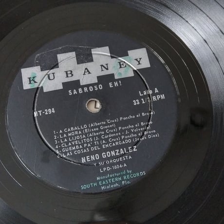 Neno Gonzalez Y Su Orquesta / Sabroso Eh !
