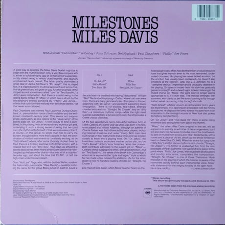 Miles Davis  / Milestones