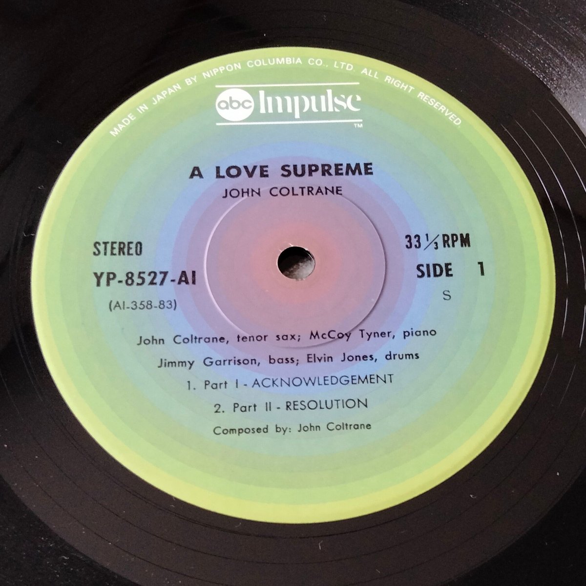 レコードジョン・コルトレーン A Love Supreme YP-8572-AI Amazon.co.jp: A Love Supreme - John Coltrane: ミュージック