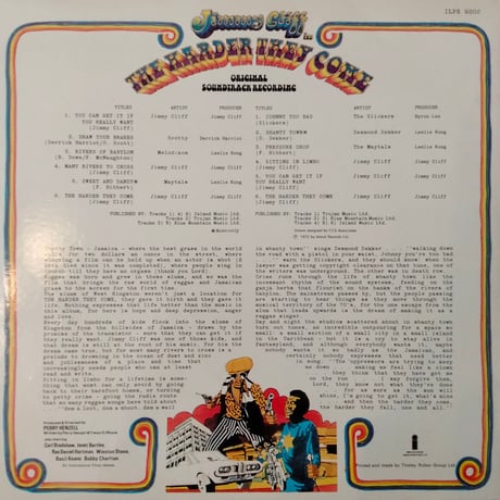 Jimmy Cliff / The Harder They Come (Original Soundtrack Recording)