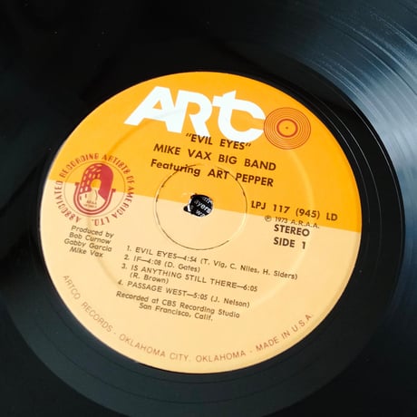 Mike Vax Big Band Featuring Art Pepper / Evil Eyes