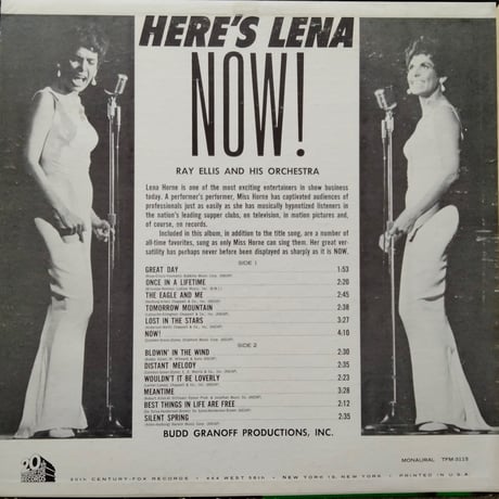 Lena Horne / Here's Lena Now!