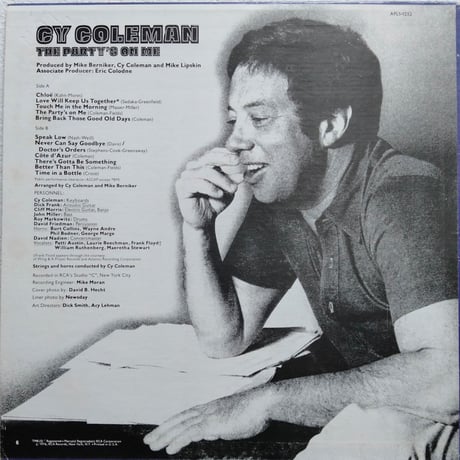 Cy Coleman / The Party's On Me