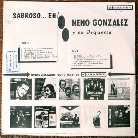 Neno Gonzalez Y Su Orquesta / Sabroso Eh !