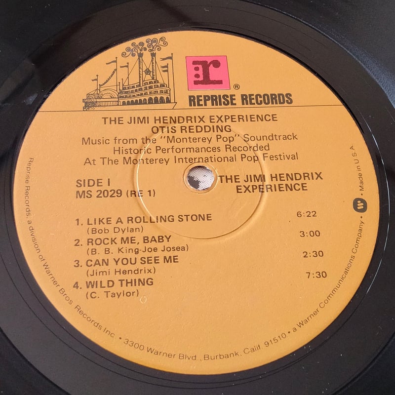 OHTIS REDDING・THE JIMI HENDRIX レコード OTIS REDDING : The JIMI