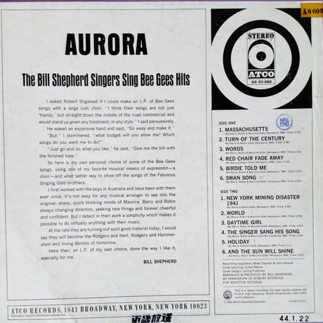 The Bill Shepherd Singers / Aurora (The Bill Shepherd Singers Sing Bee Gees Hits)