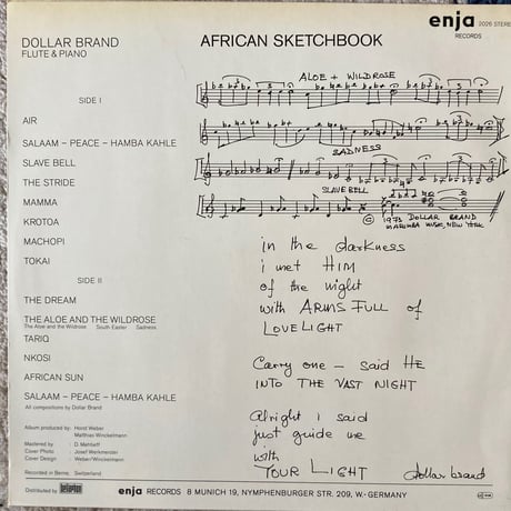Dollar Brand / African Sketchbook