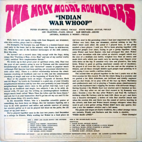 The Holy Modal Rounders / Indian War Whoop