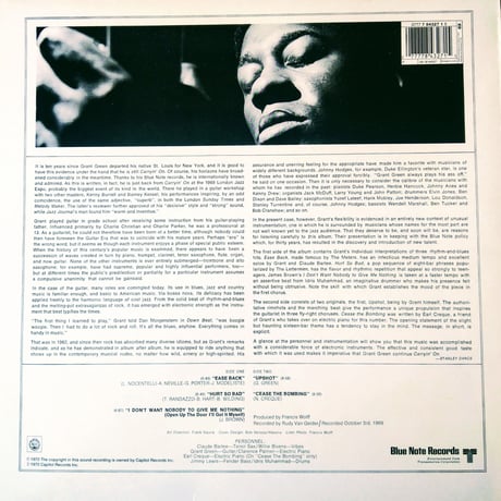 Grant Green  / Carryin' On