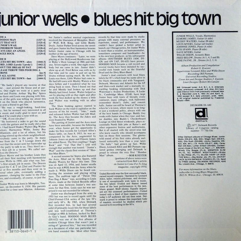 Junior Wells / Blues Hit Big Town | grunge hous