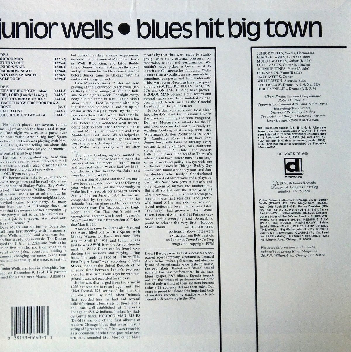 Junior Wells / Blues Hit Big Town | grunge hous