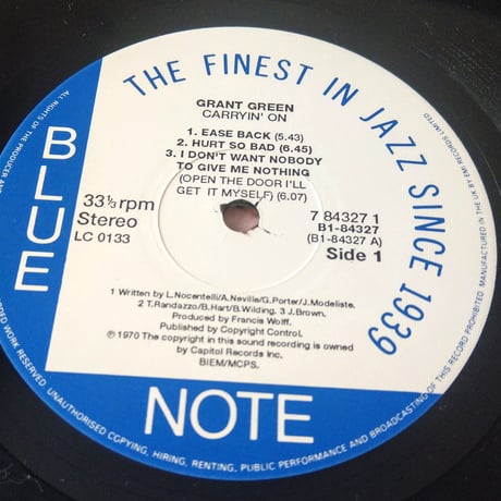 Grant Green  / Carryin' On