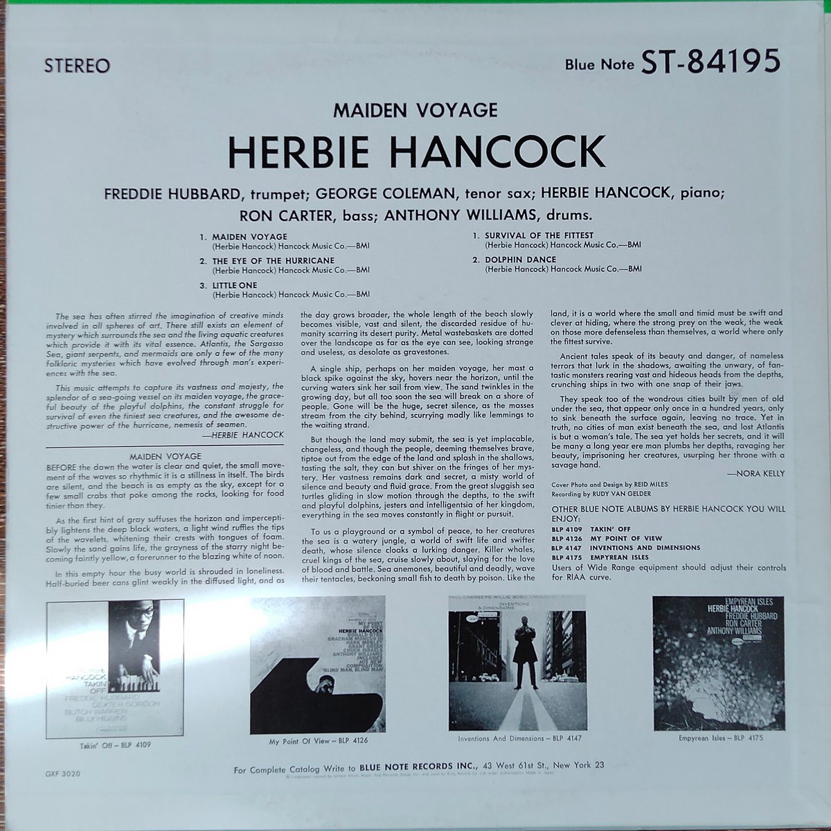 Herbie Hancock／Maiden Voyage LP - 洋楽