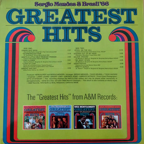 Sergio Mendes & Brasil '66 / Greatest Hits