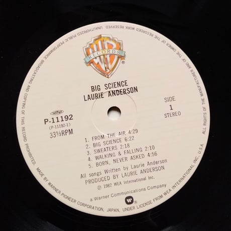 Laurie Anderson /  Big Science