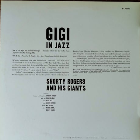 Shorty Rogers And His Giants /  "Gigi" In Jazz