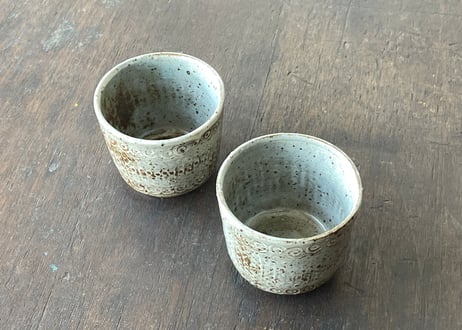 三島手 そば猪口＿柳川謙治