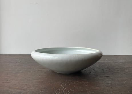 白磁 てっぱつ鉢_大（青）＿小泉敦信