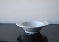 白磁　6寸リム鉢＿五十嵐元次