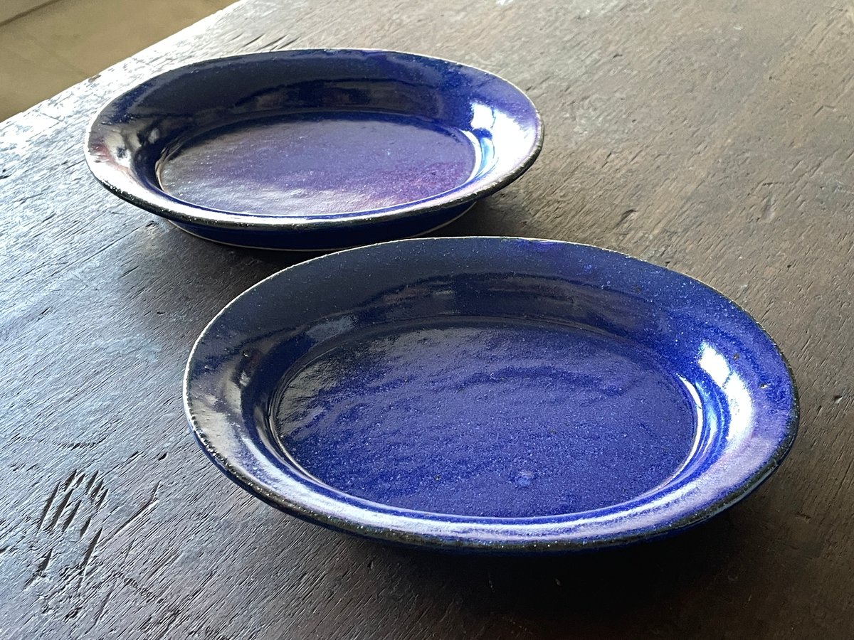 瑠璃釉 楕円深皿＿寺村光輔 | くらしの道具店rsつじどうや onlineshop