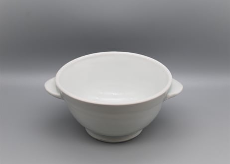 白磁　4.5寸耳付鉢＿五十嵐元次