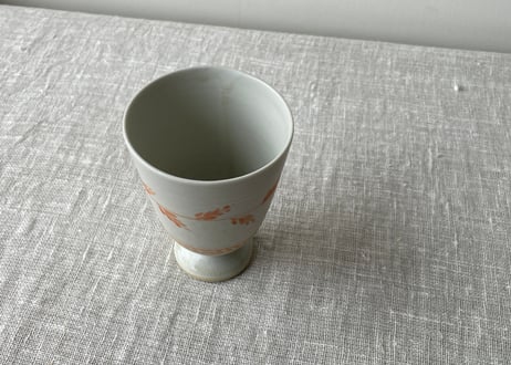 月光釉 赤絵ゴブレット（D）＿稲村真耶