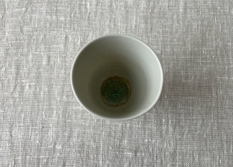 月光釉 赤絵ゴブレット（A）＿稲村真耶