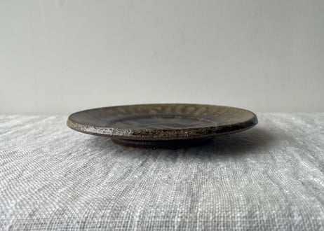 飴釉ふち皿6寸＿後藤竜太