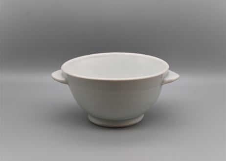 白磁　4.5寸耳付鉢＿五十嵐元次