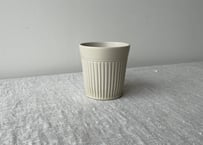 黄月光釉 シノギカップ＿稲村真耶