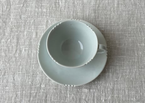 白磁 カップ＆ソーサー＿稲村真耶