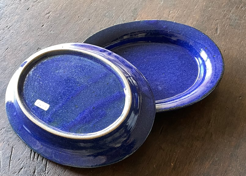 瑠璃釉 楕円深皿＿寺村光輔 | くらしの道具店rsつじどうや onlineshop