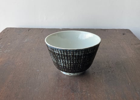 染付 瑠璃地鎬 小丼＿柳川謙治