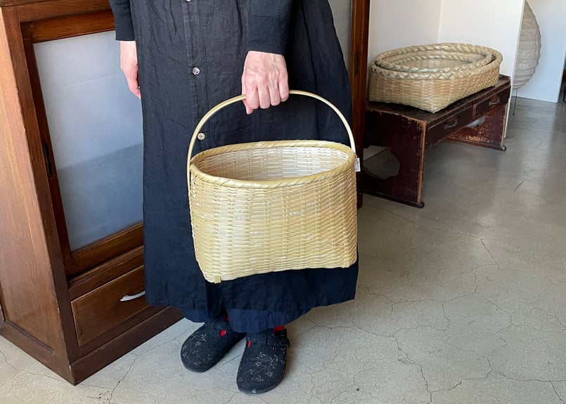 手さげかご 横手 手さげかご ＿勢司恵美 | くらしの道具店rsつじどうや