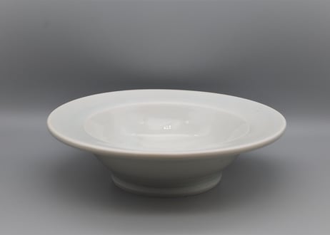 白磁　6寸リム鉢＿五十嵐元次