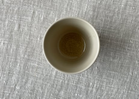 黄月光釉 シノギカップ＿稲村真耶