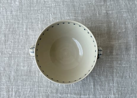 生成りレース文 スープボウル＿稲村真耶