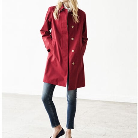 #007 Life is Basic Stand fall collar coat [ For Ladies ]　LB15010501