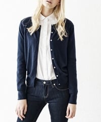 #005 Life is Basic The crew neck cardigan [ For Ladies ]　LB14030301