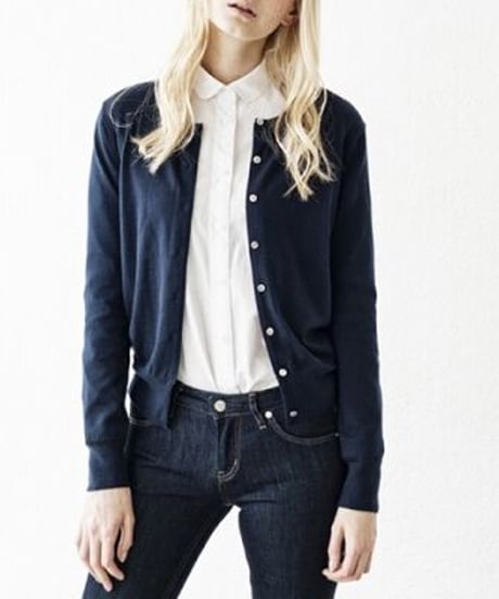 #005 Life is Basic The crew neck cardigan [ For Ladies ]　LB14030301