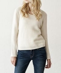 #004 Life is Basic White cashmere [ For Ladies ]　LB14030302