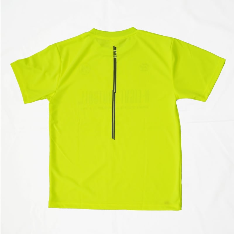 PEACEMINUSONE 蛍光イエロー すり減らさ Tシャツ
